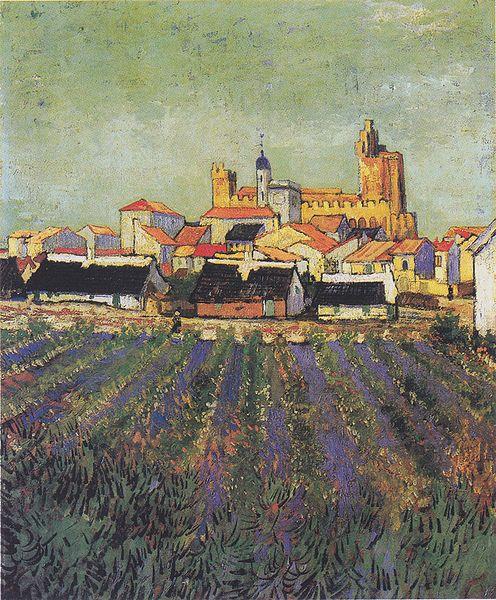 Vincent Van Gogh View to Saites-Maries